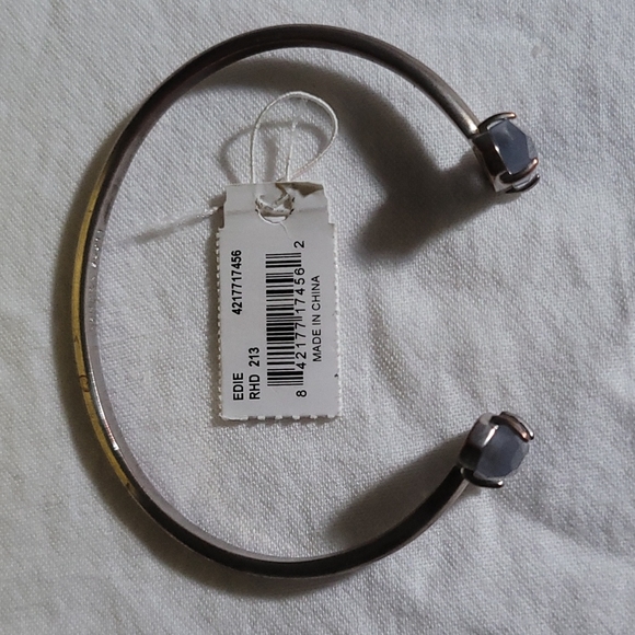 Kendra Scott Edie Cuff Bracelet in Slate Cat's Eye - Picture 6 of 6